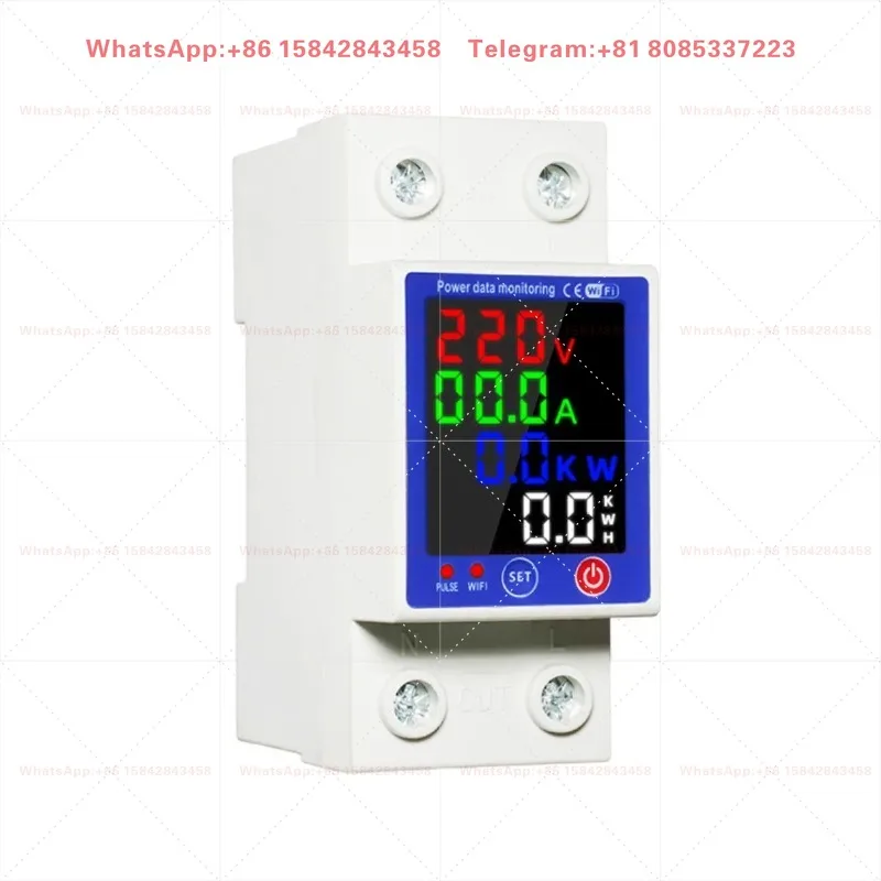 Smart WiFi Prepaid Circuit Breaker Color Screen Leakage Overvoltage Undervoltage Timer Meter