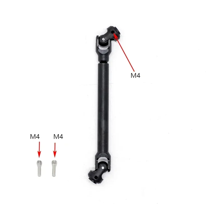 Rcクローラーカー用硬化スチールドライブシャフト,scx10,90046,capra,trxs,trx4,redcat,gen8,95-110mm, 105-140mm,1,10