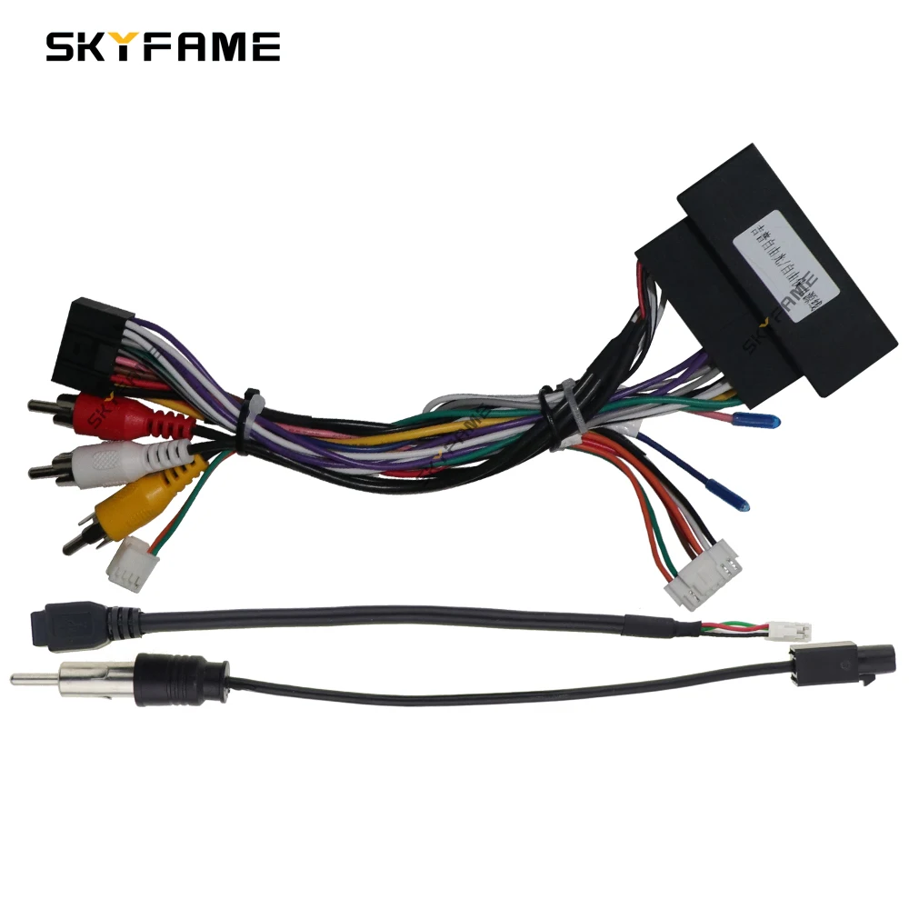 SKYFAME-adaptador de arnés de cableado de coche, caja Canbus de 16 pines para Jeep Grand Cherokee Compass Renegade Wrangler Rubicon JEEP-RZ-05 RZ-JP05