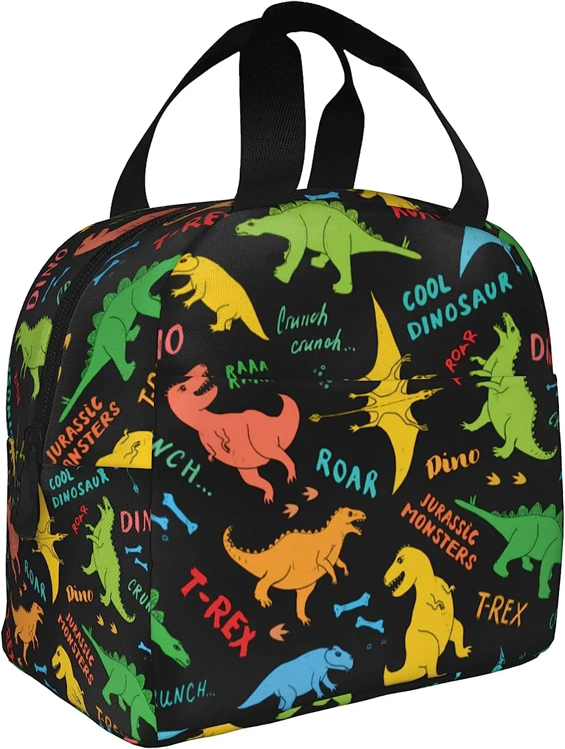 Jurassic Dinosaur Lunch Bag for Kids Dino Insulated Lunch Box Animal Pattern Mini Cooler Back To School Dino Thermal Meal Tote