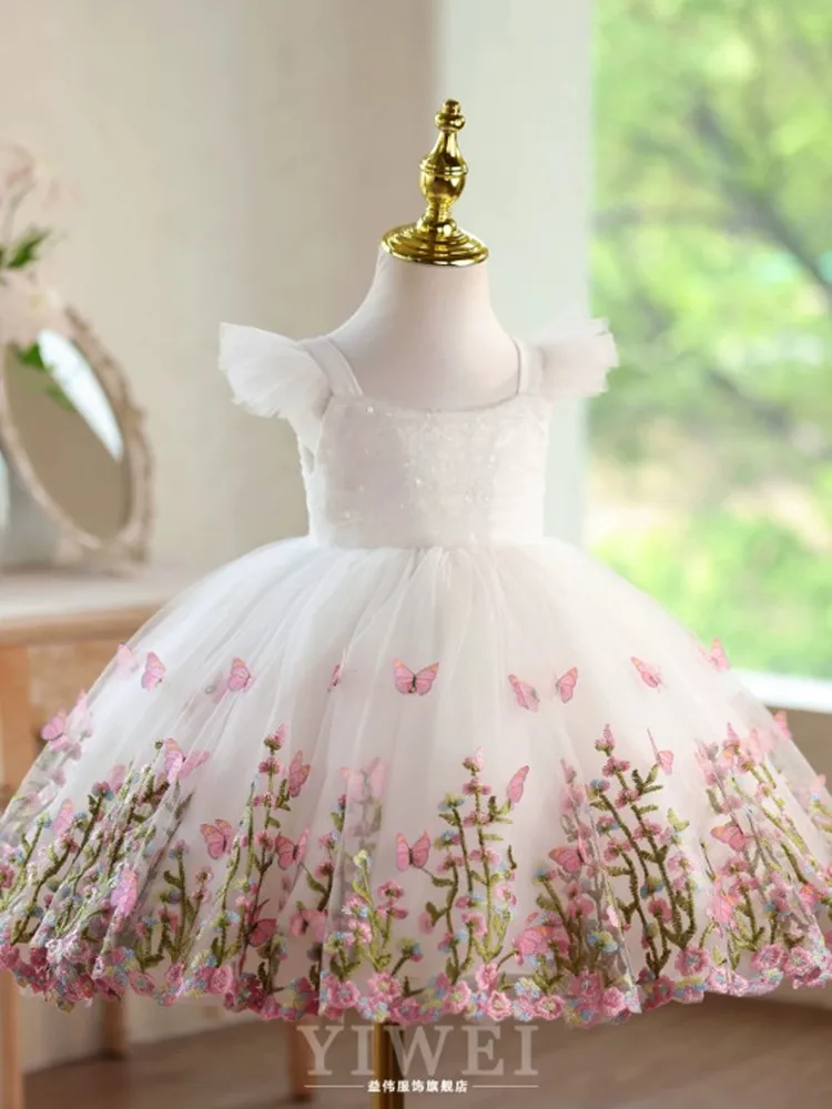 Hochwertige Kinder-Hochzeitskleidung, Klavier-Auftrittskleidung, Geburtstags-Partykleider für Mädchen A5044, Großhandel Mädchen-Abendkleider – Detail 5