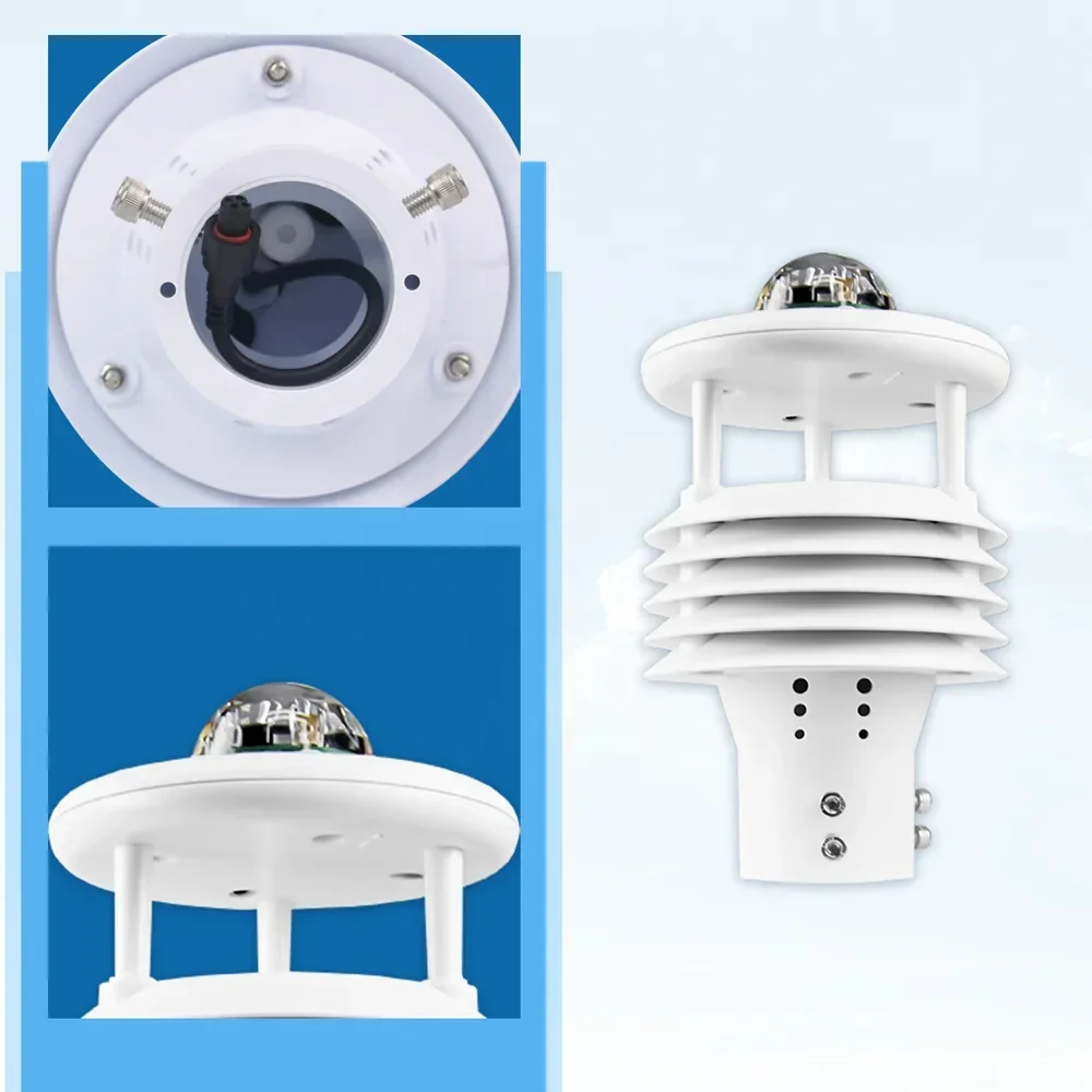 6 Parameters Automatic  Ultrasonic Weather Station Sensor  Professional for Outdoor Environment Factory