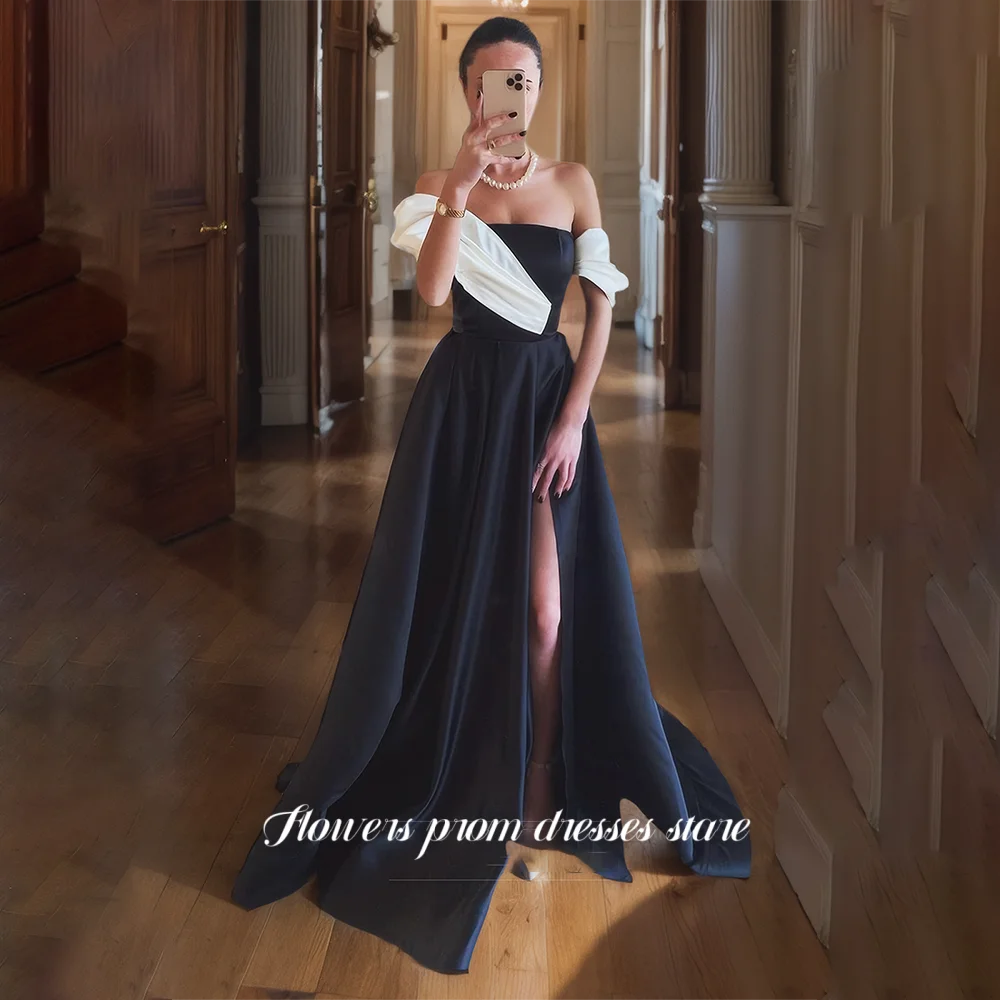 

Flowers Prom Dress Formal Evening Dress A Line Elegant Prom Dress Sweetheart Wedding Evening Dress with Split robes de soirée