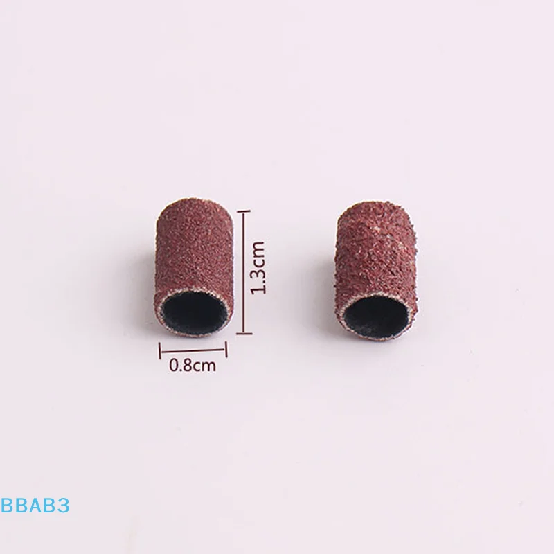 전기 매니큐어 기계 용 75/210 개/상자 샌딩 캡 밴드 180/120/80 그릿 네일 드릴 그라인딩 비트 파일 페디큐어 도구 세트