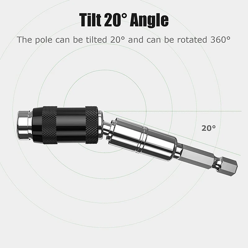 1PC Curved Hexagonal Handle Directional Extension Rod Magnetic Screw Drill Tip Universal Adapter Electric Tool Accessories