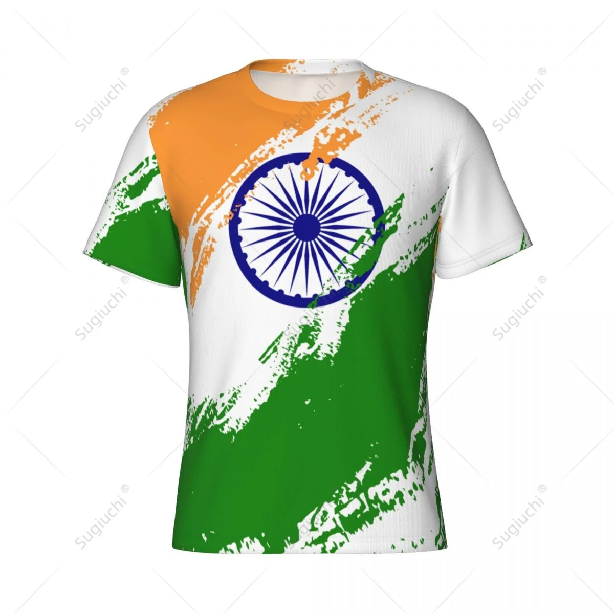 Custom Name Nunber India Flag Color Men Tight Sports T-shirt Women Tees jersey For Soccer Football Fans