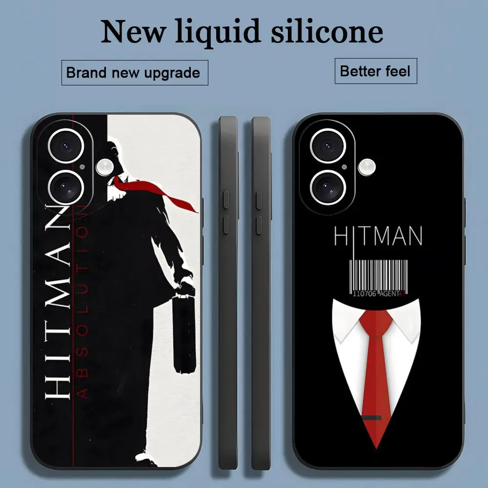 Популярный чехол для телефона Hitman Game 47, крутой чехол для iPhone 16, 15, 14, 13, 12, 11 X XR XS 8 Plus Mini Pro Max, мягкий черный противоударный чехол Популярный чехол для телефона Hitman Game 47, крутой чехол для iPhone 16, 15, 14, 13, 12, 11 X XR XS 8 Plus Mini Pro Max, мягкий черный противоударный чехол