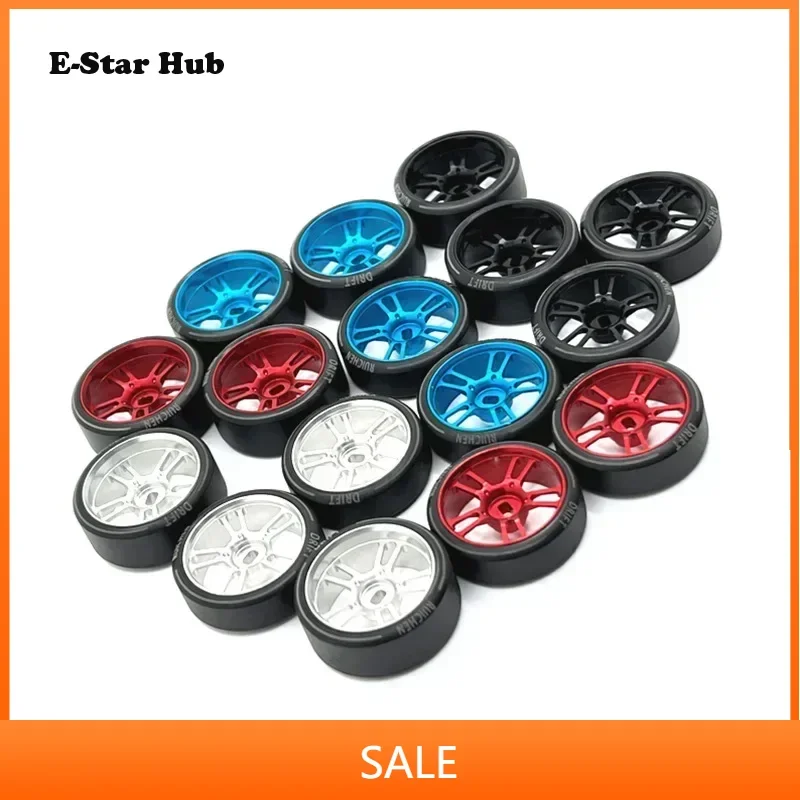 

Remote Control Car Parts Metal Upgrade 27mm Drift Hub Tire for Wltoys Kyosho Mosquito Car 1/28 Accessories Upgrade Parts RC Car