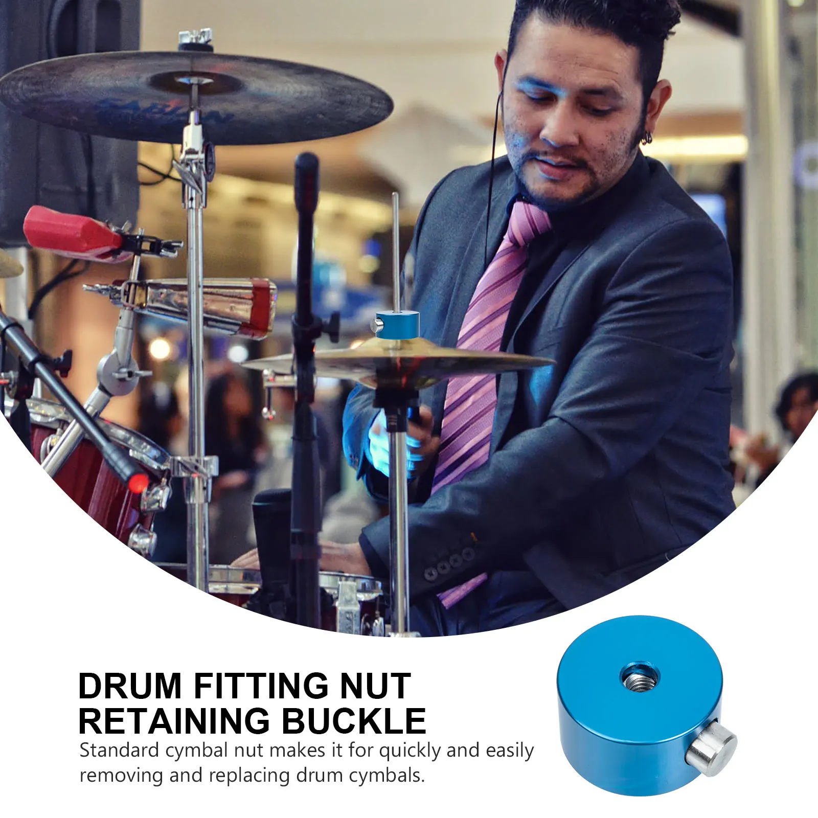 

Drum Cymbal Nuts Cymbal Adjustment Accessories Drum Set Cymbal Nuts Cymbal Tools drum heads Aluminum Cymbal Repairing Tool