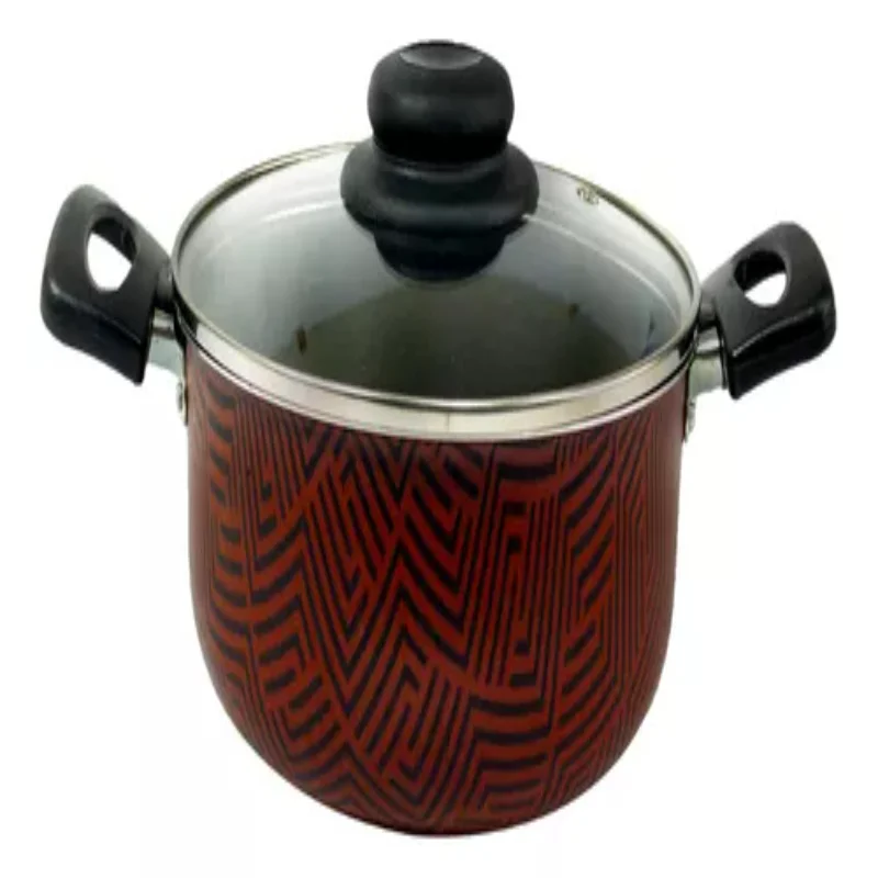 de panelas com 9 peças Fritadeira Color Ruby Baking Panelas e Fritadeiras