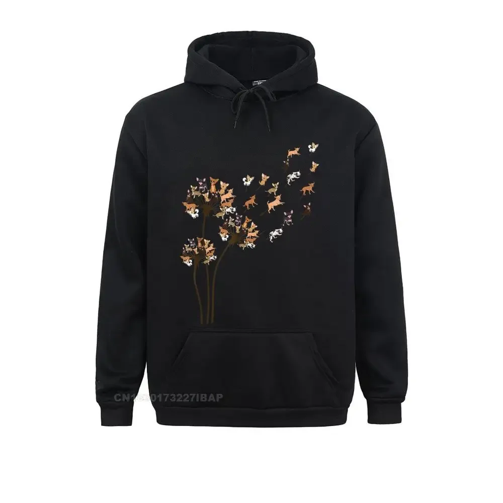 

Chihuahua Flower Fly Dandelion Chihuahua Funny Dog Hoodie Japan Style Sweatshirts for Women Hoodies Chinese Style Sportswears