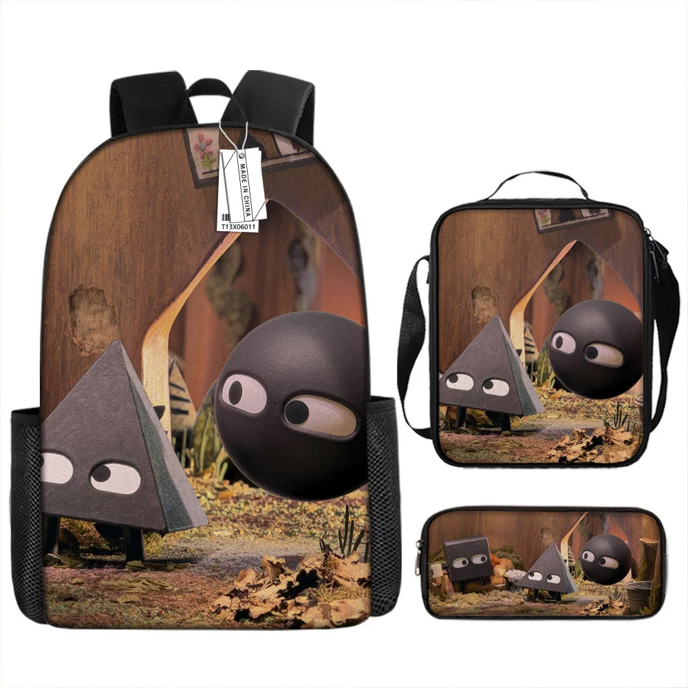 Classic Popular Funny Novelty Shape Island 3D Printed 3pcs/Set pupil School Bags Laptop Daypack Backpack Lunch bag Pencil Case