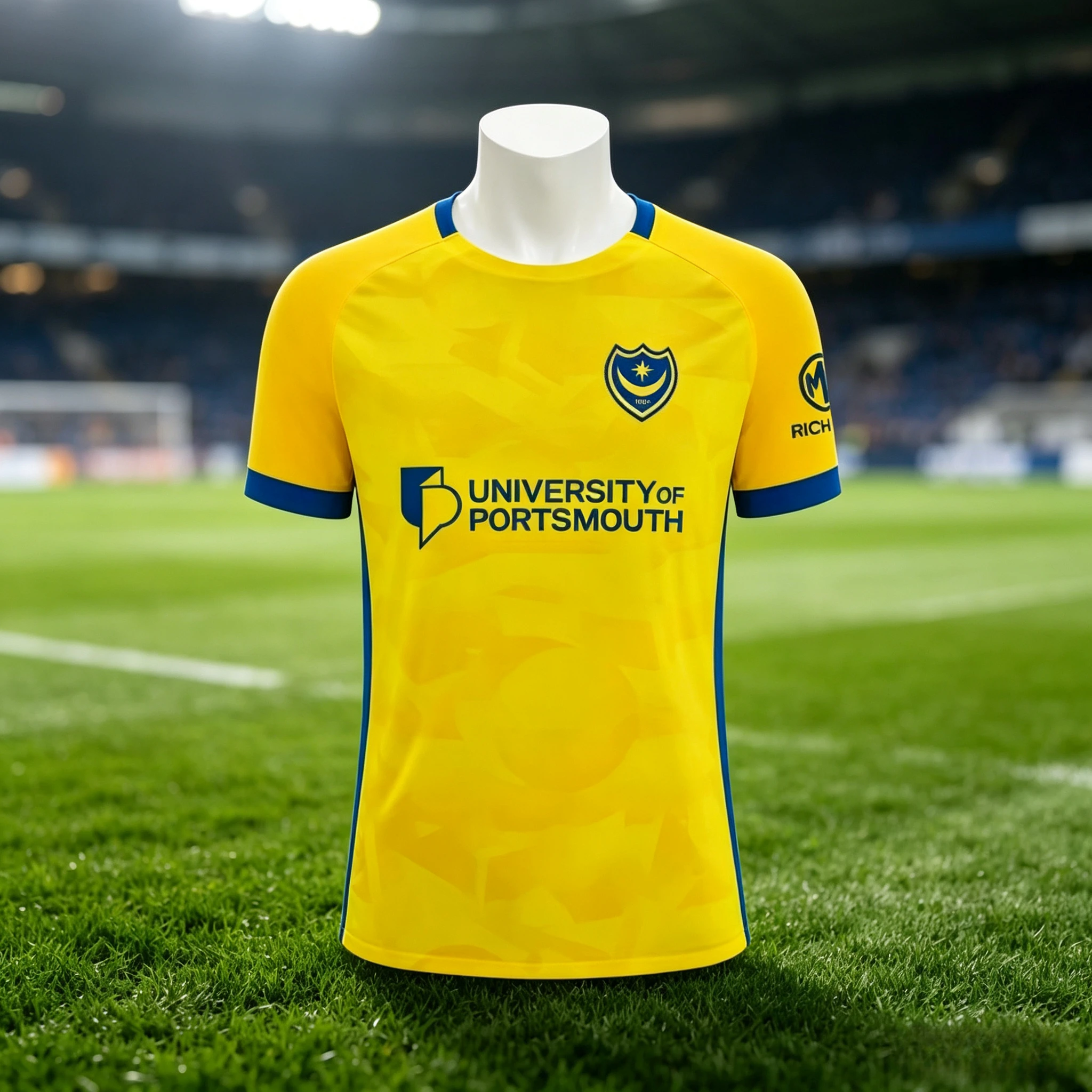 Unisex 26/27 Portsmouth Football Jersey Short Sleeve Fan Training Sports Top Family Matching Seasonal Wear