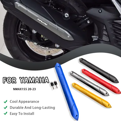 Suitable for Yamaha NMAX155 exhaust cover decorative bracket AEROX/NVX exhaust protection anti friction edge strip