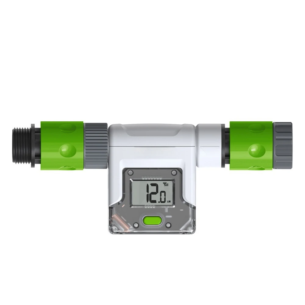 For For Smart Wifi Water Flow Meter Real Usage Tracking Digital Counter For Garden Lawn Sprinkler Irrigation System Home Monitor