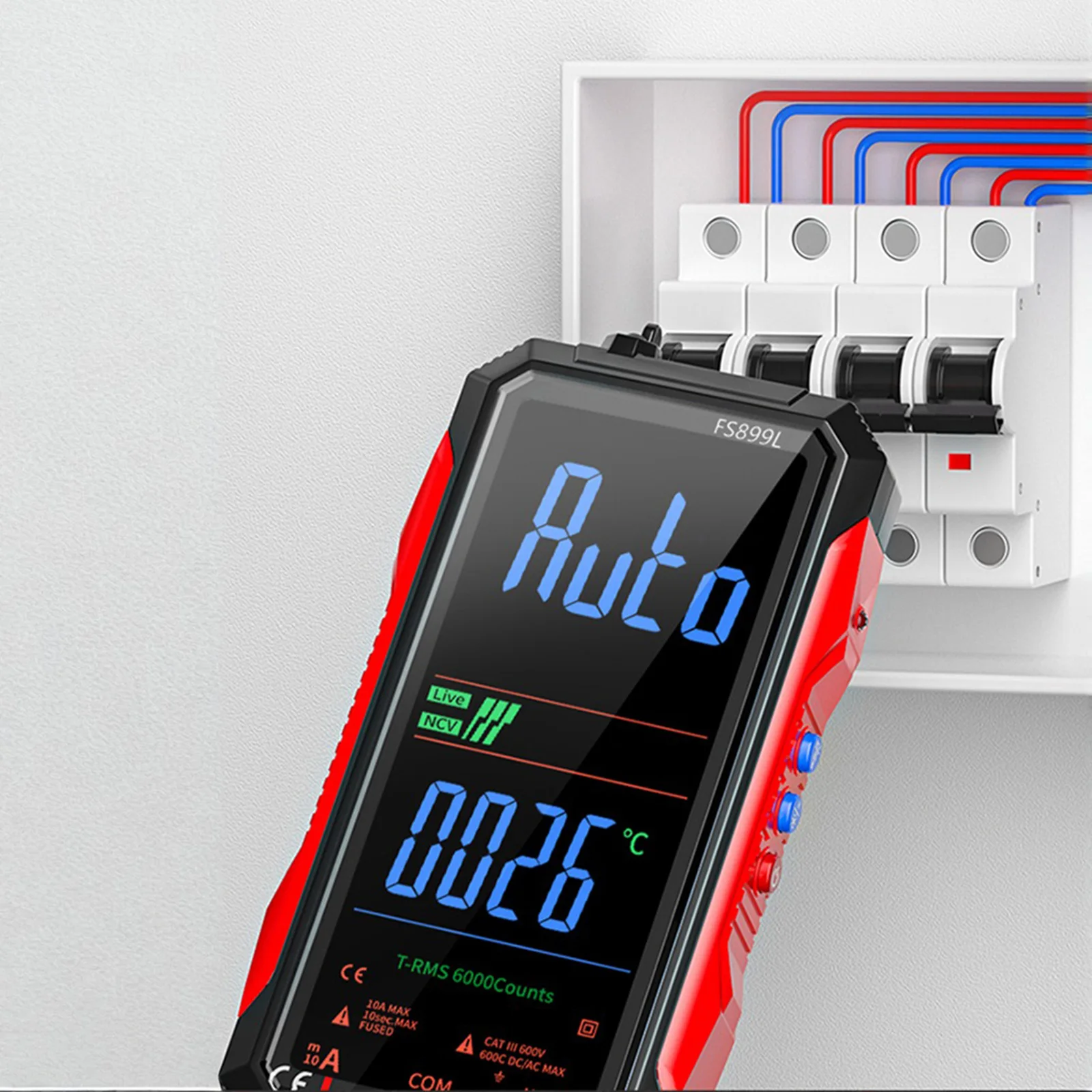 Smart Multimeter 6000 Counts True RMS AC/DC Rechargeable Voltage Tester Voltage Meter for Home and Industrial Electrical Issues