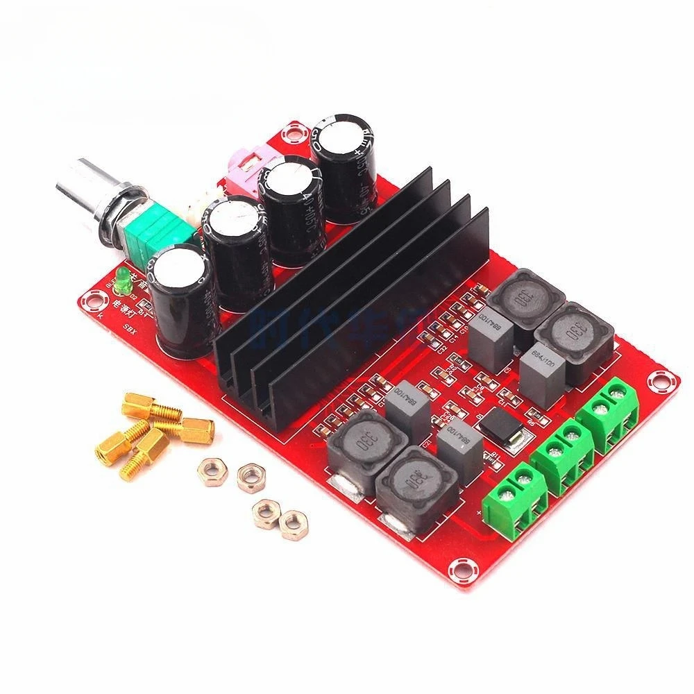 2x100W XH-M190 TPA3116 D2 Dual Channel Digital Audio Amplifier Board For arduino TPA3116D2 Two Channel Module 100W+100W 12-24V