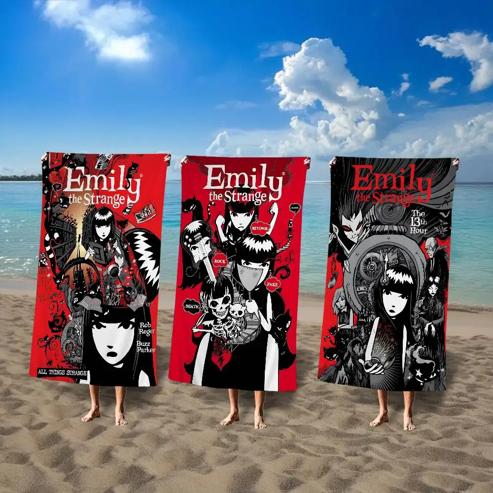 Anime Poster E-Emily HD Anime Microfiber Beach Towel Absorbent Quick Dry Soft Yoga Swimming Resort Mountain Climbing Towel