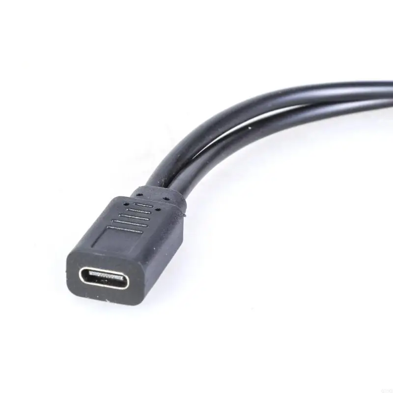 USB C 암-더블 USB C 수 분배기 코드 변환기 다중 허브 USB 유형 C 포트 허브 충전기 전원 분할 어댑터