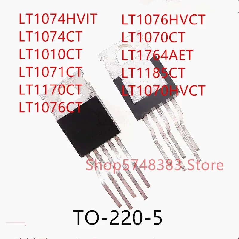 10PCS LT1074HVIT LT1074CT LT1010CT LT1071CT LT1170CT LT1076CT LT1076HVCT LT1070CT LT1764AET LT1185CT LT1070HVCT TO-220-5