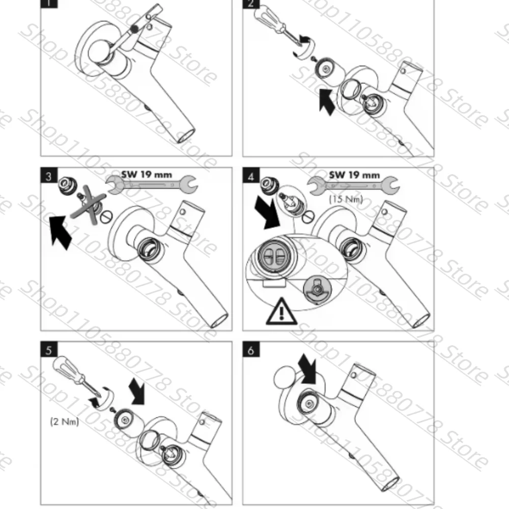 96509000 Shower Water Diverter Valve Core 96509 Replacement Cartridge Bathroom Shower Faucet Switch Hardware Accessory