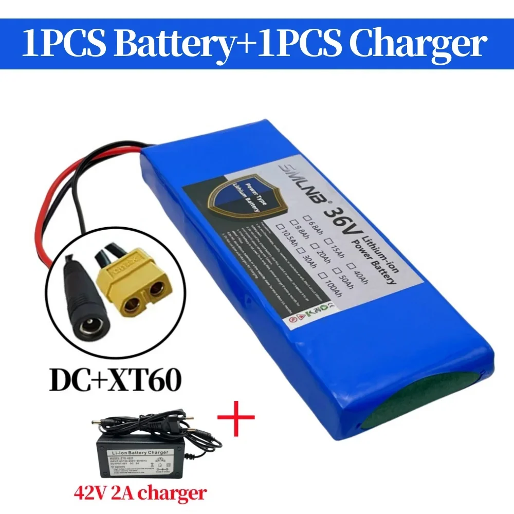 36V 6800mAh 18650 Lithium Li-ion Battery Pack 10S1P 15A BMS 500W Rechargeable Batteries Electric Car Bicycle Scooter image 3