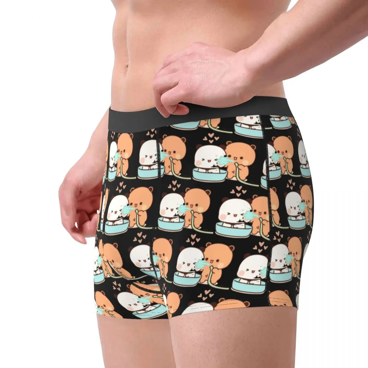 Bubu Dudu ダンシングインラブシャワー下着デザインボクサーショーツホット販売男性パンティークラシックショーツブリーフギフトアイデア