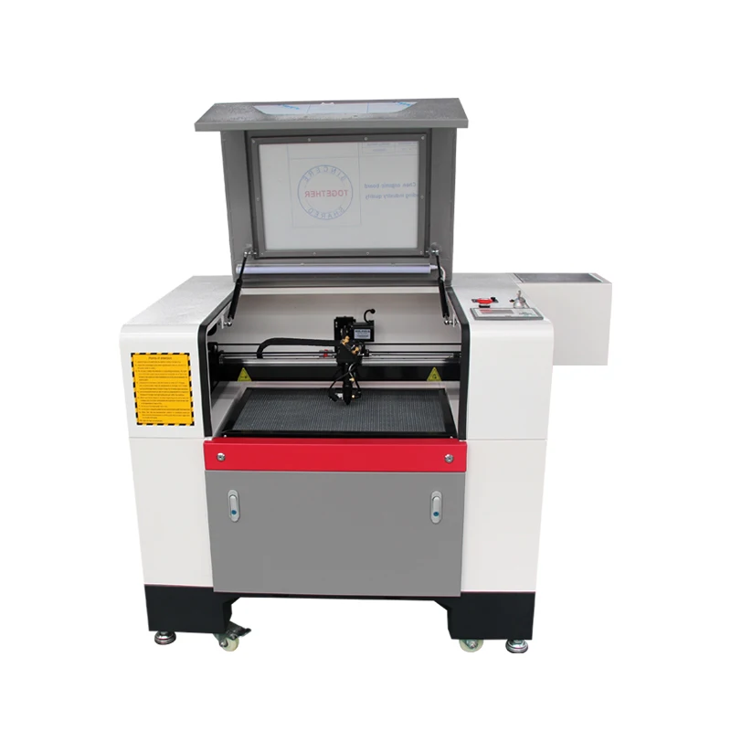 60w 80w 100w 6040 CO2 Laser Plywood Rubber Puzzle Engraving Cutting Machine AI PLT BMP HIWIN Water-Cooled 3-Axis