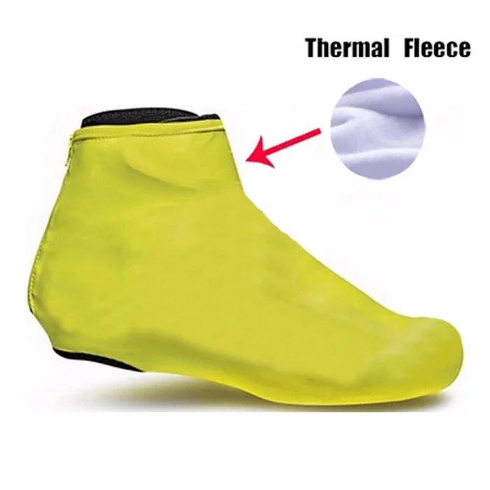 

No logo Neutral Fleece Thermal Cycling Shoe Cover Sneaker Overshoes 6 Colors Road Bicycle Bike MTB Winter Cycling Shoe Cover