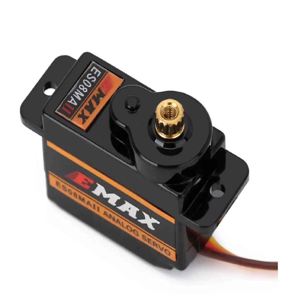 EMax ES08MA II 12g 15T Mini Metal Gear Analog Servo 12g/ 2.0kg/ 0.12 Sec Mg90S for RC Plane FPV Drone Racing RC Accessorie