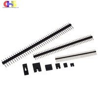 10-100pcs 1.27mm 2.0mm 2.54mm 5.08mm Jumper Cap Pin Header Circuit Blocks PCB Board Single Row Male Copper Needle Connector