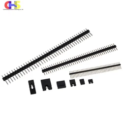 10-100pcs 1.27mm 2.0mm 2.54mm 5.08mm Jumper Cap Pin Header Circuit Blocks PCB Board Single Row Male Copper Needle Connector