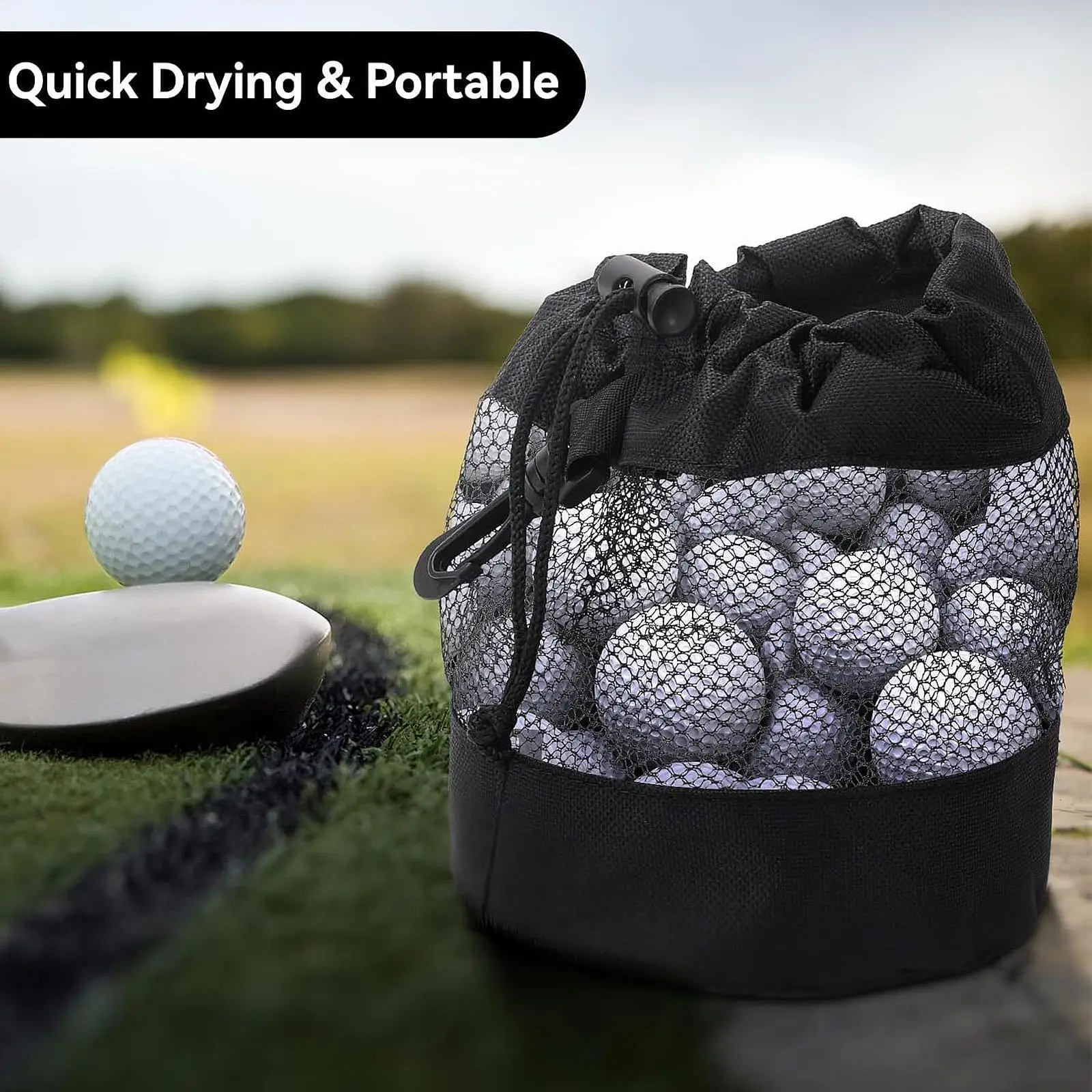 Golf Balls Storage Bag Collector Sports Equipment Sack Golf Tee Holder Pouch