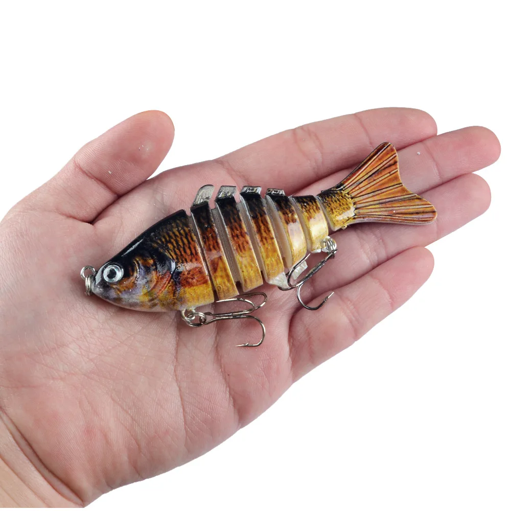 1 Pieces Fishing Lures Multi 6/7 Segments Jointed Hard Bait Wobblers Swimbait Crankbait Swim Bass For Pike Sinking