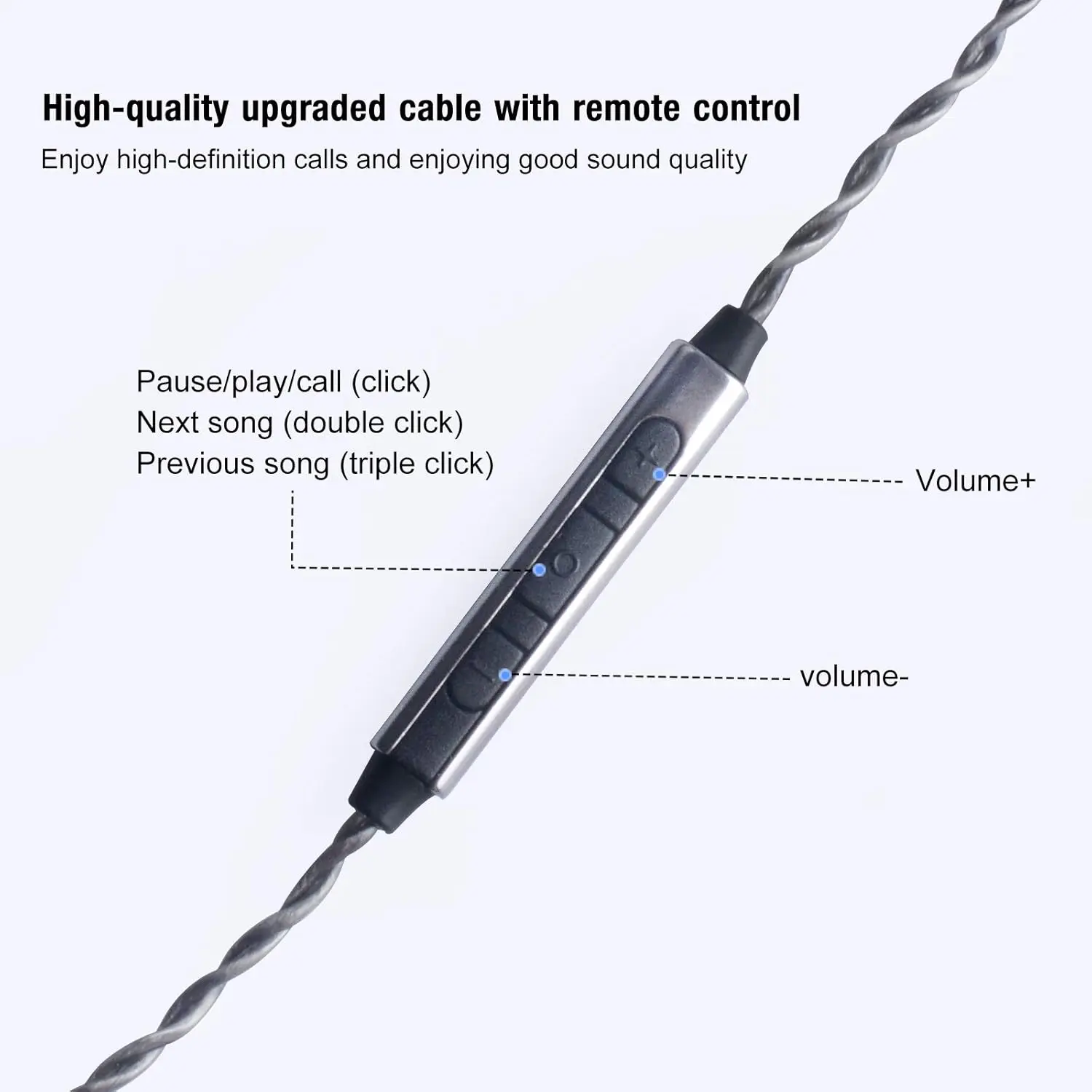 okcsc سماعة ترقية كابل سماعات الأذن استبدال OFC الفضة مطلي سماعات محول الصوت ل KZ ES4 ED16 ZS5 ZS6 ZSR ZST ZS10