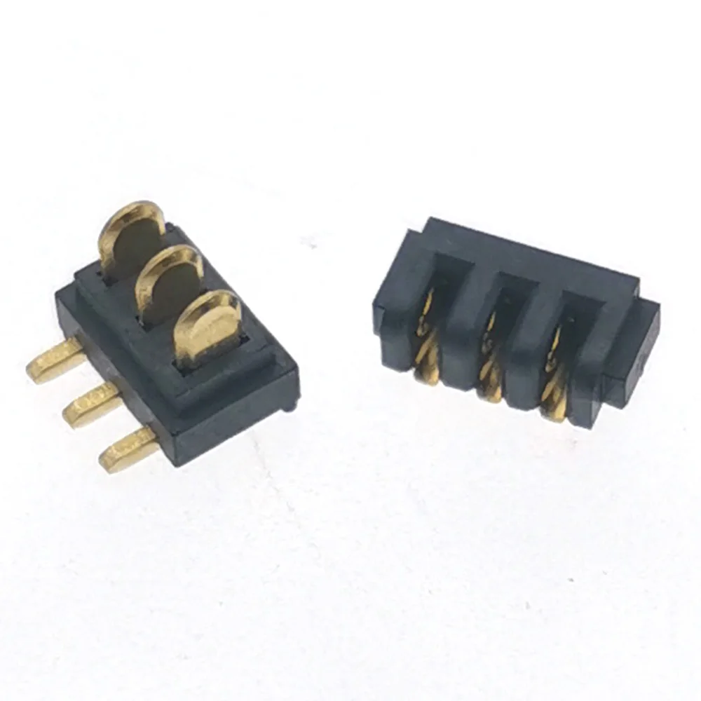 50Pcs/Lot 3Pin Blade Type Battery Holder Connector Pitch 2.0mm Navigation Charging Socket 3P Battery Contact Plate