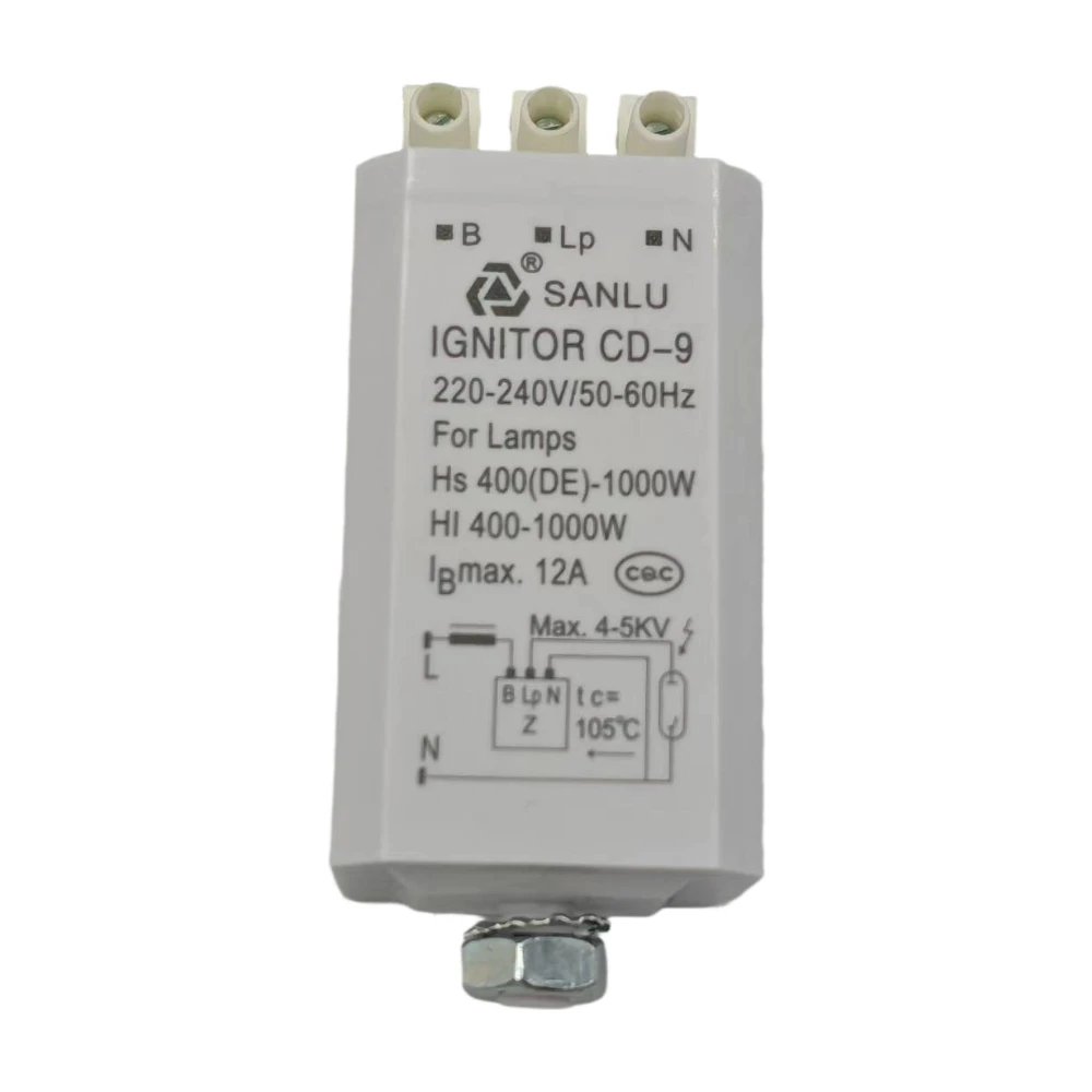 1PC CD-9 Ignitor Electronic Triggers for Stage Lights Hs 400(DE)-1000W  220-240V/50-60Hz Three-Wire