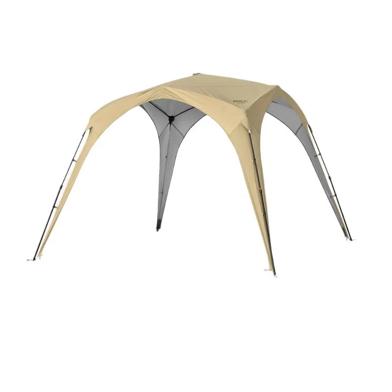 

Vinyl dome canopy free tent outdoor quick open sunscreen awning table and chairs camping six-piece set