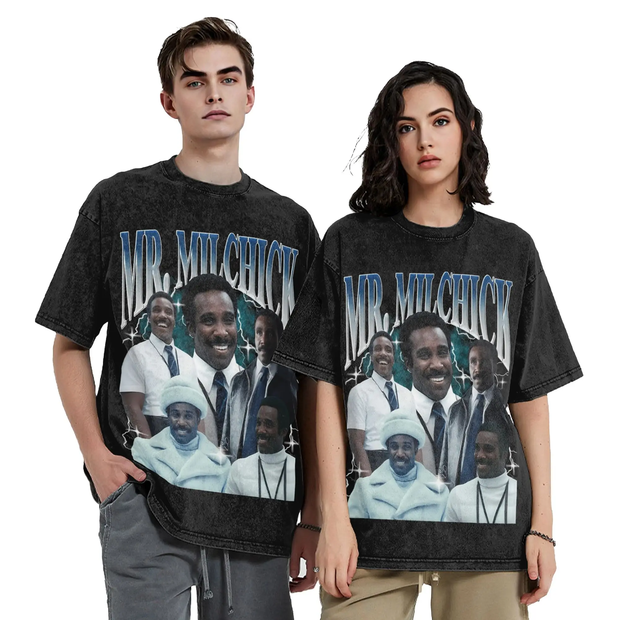 Mr. Milchick Severance Washed T Shirts Streetwear Hip Hop Novelty T-Shirt  Tees Tops Men Women Short Sleeve Harajuku Summer