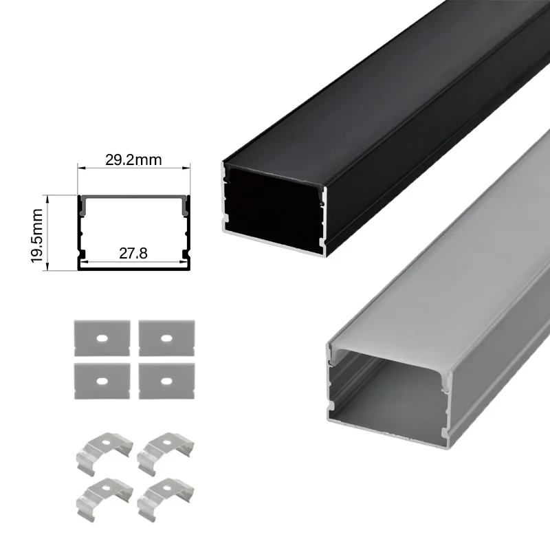 

29.2x19.5mm Led Linear Light U-shaped Aluminum Profile Bar Lamp Closet Decor Linear Strip Lighting