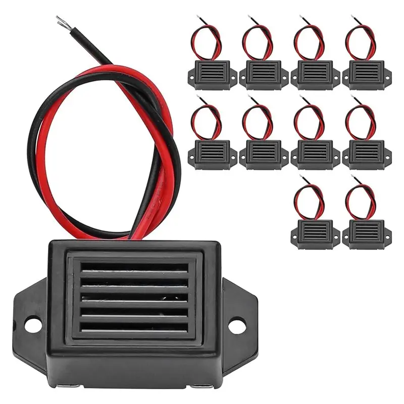 

FULL-DC 12V Mini Electronic Alert Buzzer 85Db-Constant Tone Sound For Security For Safety Systems