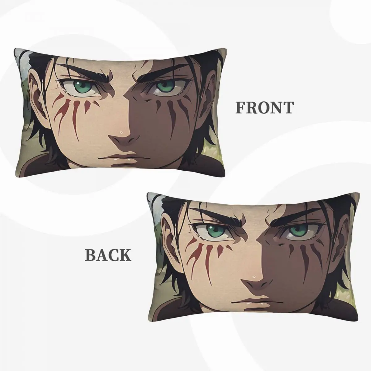 Attack On Titan Zeke Yeager Rectangle Pillowcase Cushion Cover Decorative Bedroom Bed Home Comfort Throw Pillow