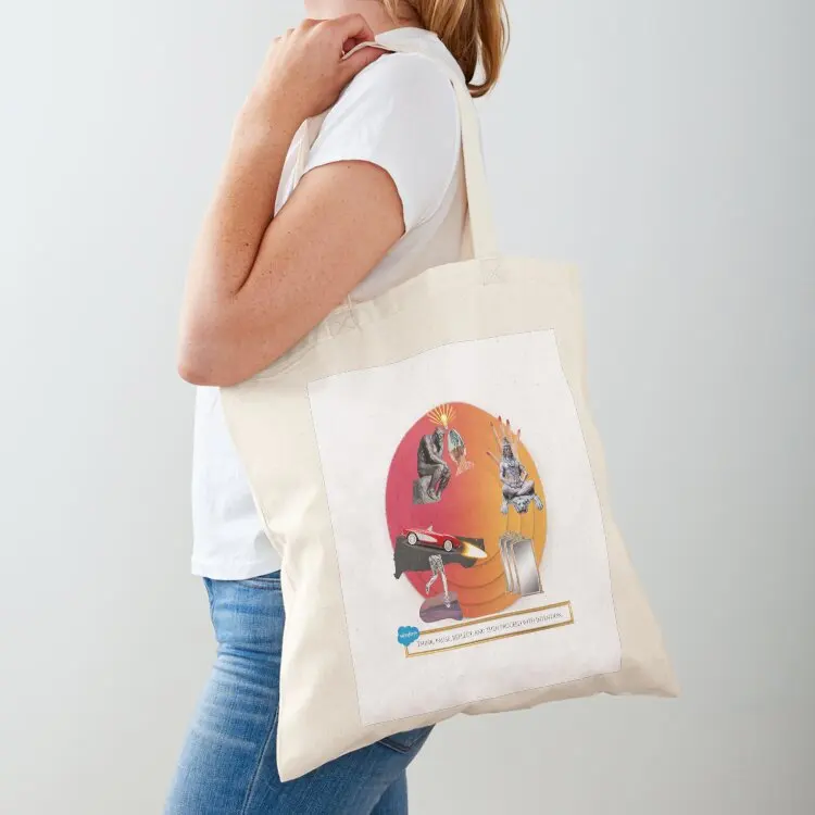 

Think, Pause, Reflect, Proceed Tote Bag tote bag woman canvas shopping bag Beach hand ladies
