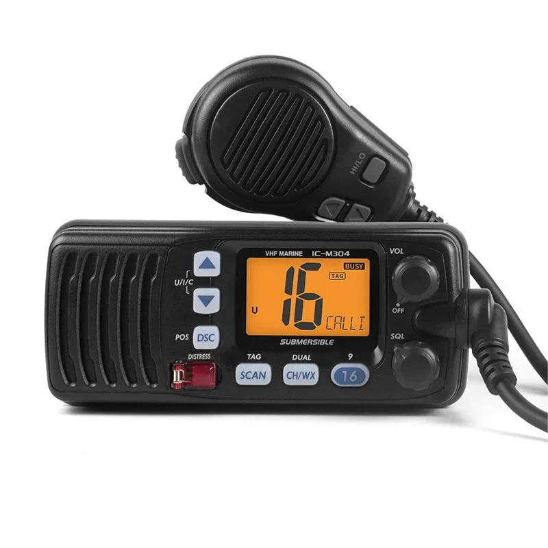 IC-M304 25W Waterproof Car Radio Station VHF Marine Radio Submersible Mobile Radio for ICOM