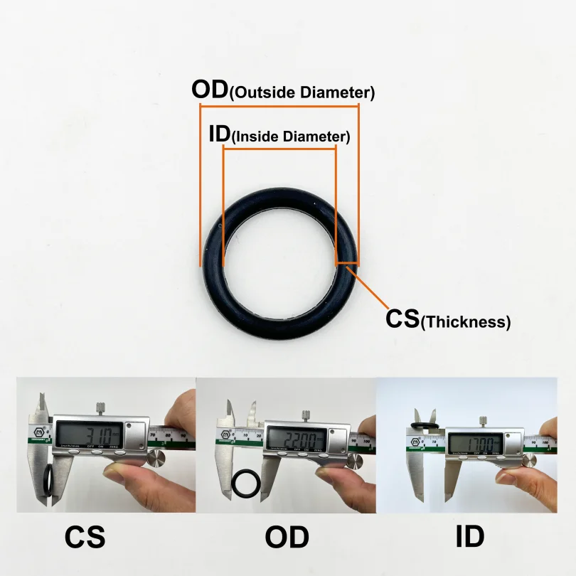 NBR O-Ring Sealing Gasket Kit Oil Resistant Universal Hydraulic Plumbing Rubber Gaskets Seal Car Automotive Faucet Repair Oring