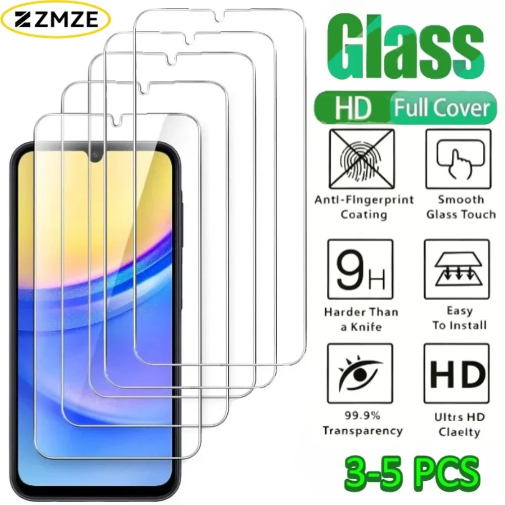 9H Screen Protector for Samsung A15 A16 A56 A36 A17 A14 A25 A24 A55 A53 A52 A50 A71 A34 A35 A20e High Definition Tempered Glass