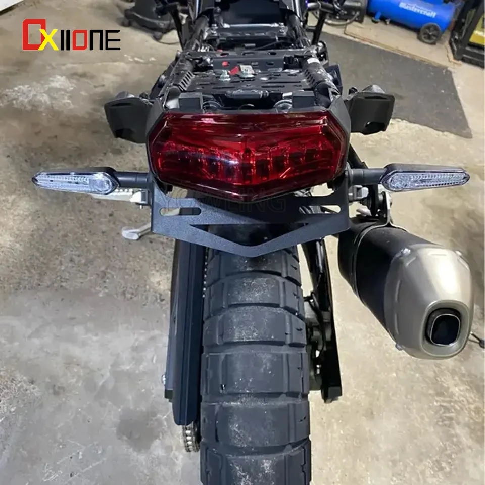 

TENERE700 Rear License Plate Holder For YAMAHA TENERE 700 2019-2023 2024 2025 Tail Tidy Fender Eliminator LED Turn Signal Light