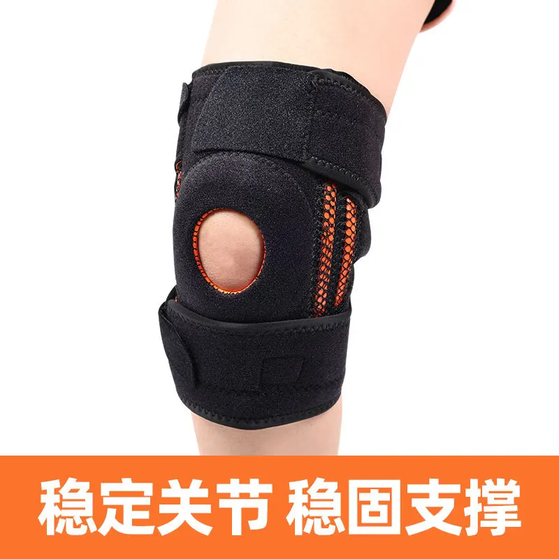 Open Patella Retinaculum Sports Kneecaps with Bandage Squat Spring Support Knee Pad Pressure Running Sports Kneecaps