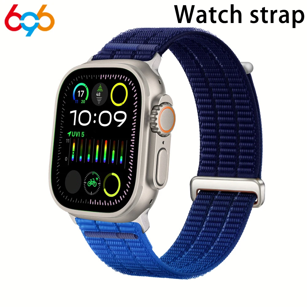 

Women's Band For IWatch Series 9 8 7 6 SE 5 4 Breathable Wristband Men Nylon Sport Strap For Iwatch Ultra 45mm 42mm 40/38mm 44mm