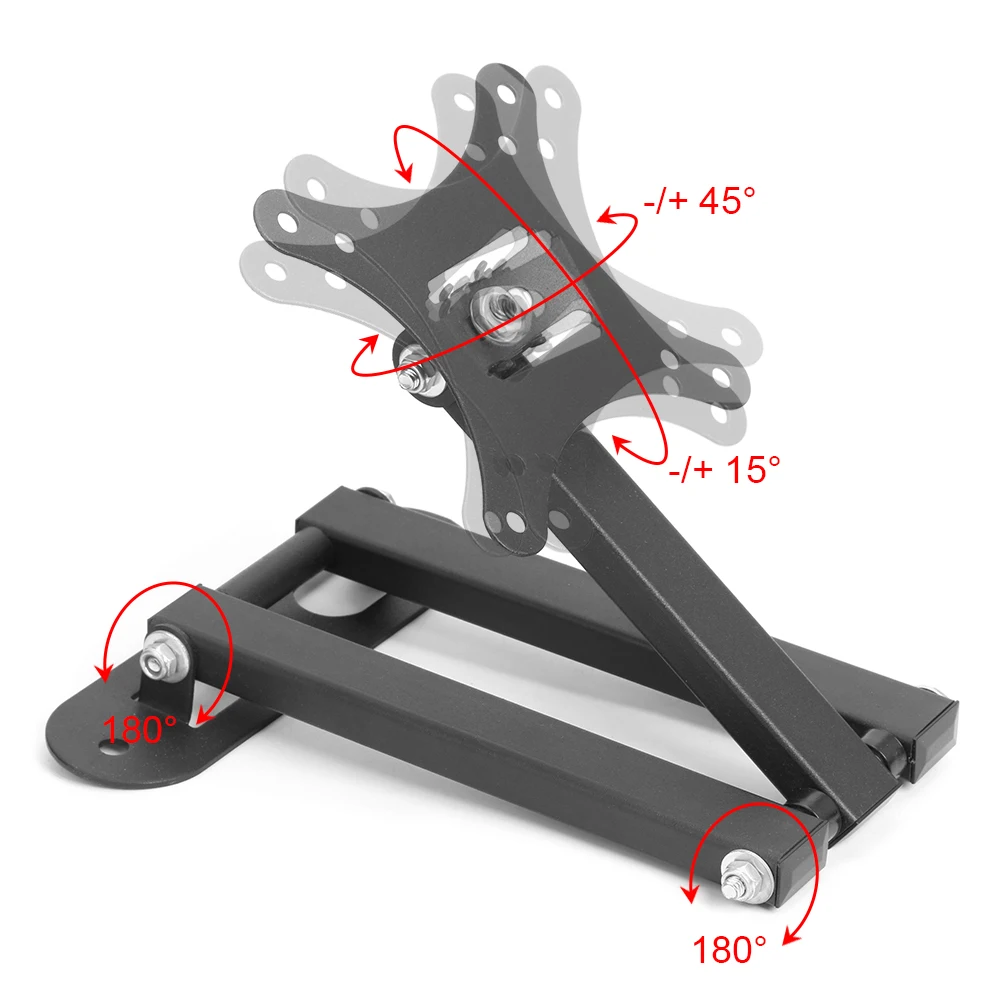 Universal Wall Mount Telescopic Bracket Load Bearing 30KG for Monitor TV 17 to 32 inches Angle Adjustable Holder Expansion Stand